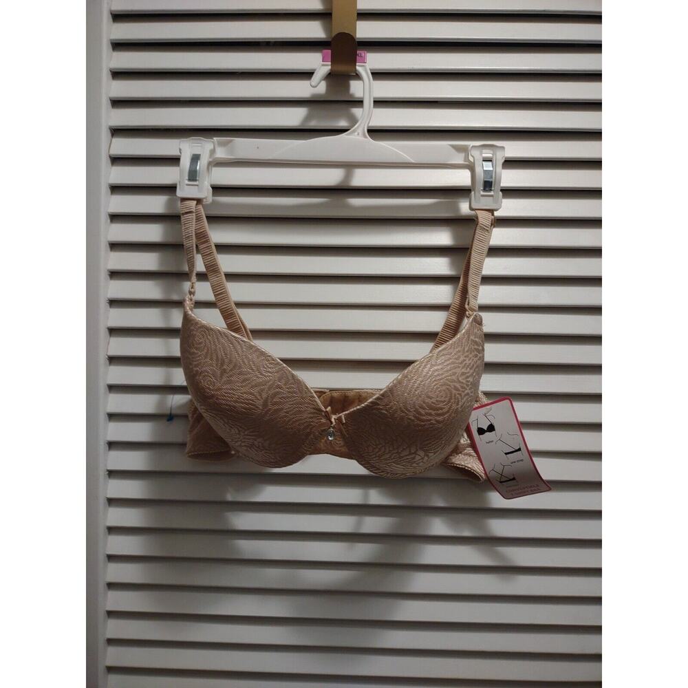 Q-T Intimates Tan Convertible Underwire Padded T-shirt Bra Size 36B NWT